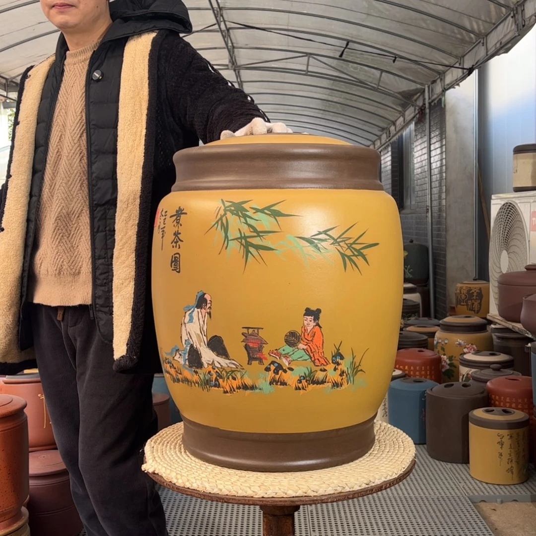 茶叶罐紫砂45 饼茶叶罐