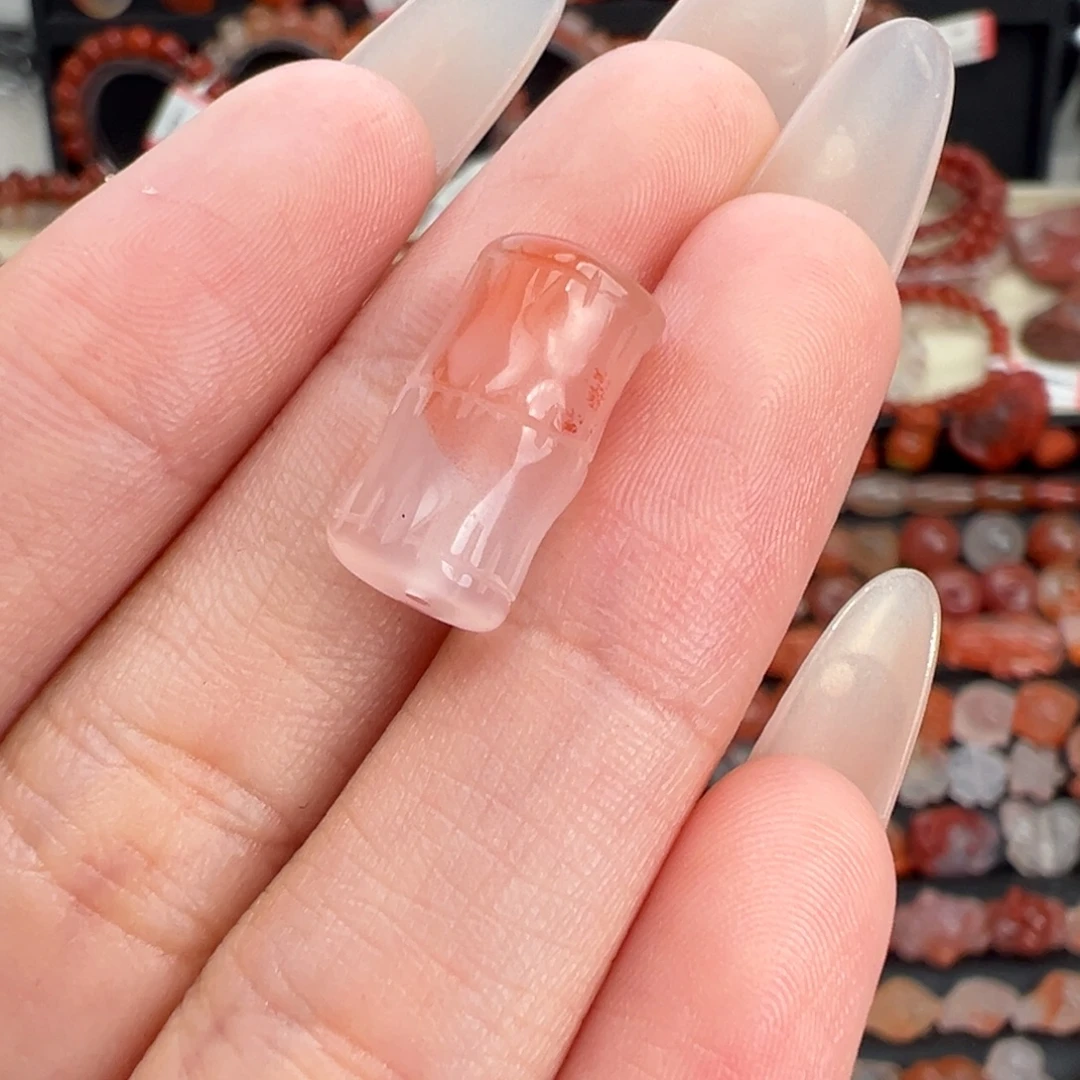 南红玛瑙未镶嵌颈饰竹节