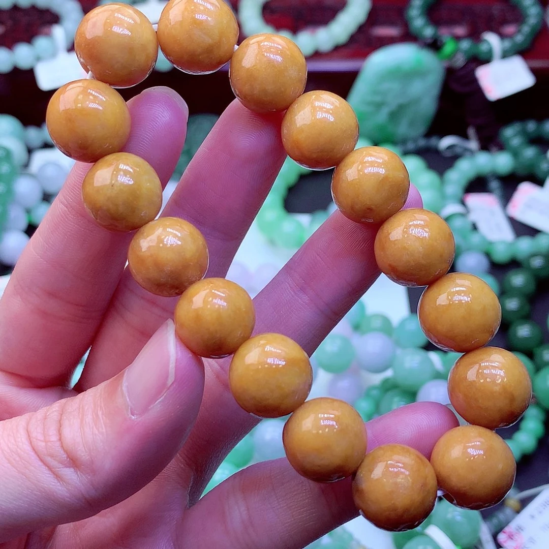 翡翠未镶嵌毛衣链