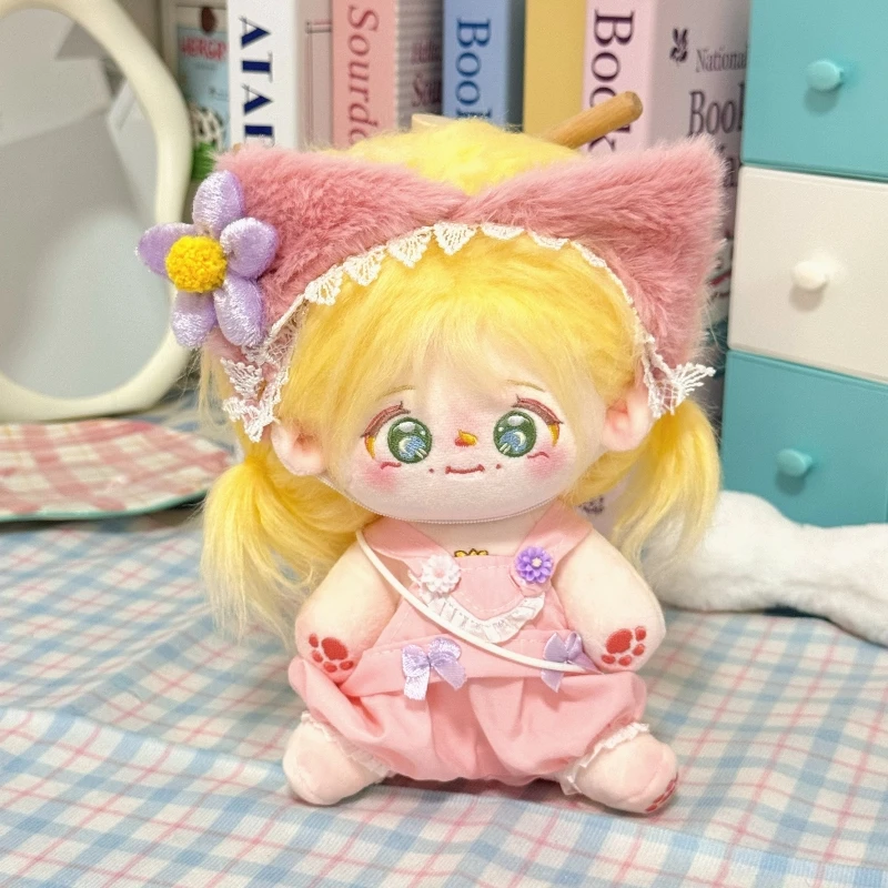 【桃气泡泡】10cm20cm娃衣棉花娃娃超萌背带裤衣服换装无属性现货