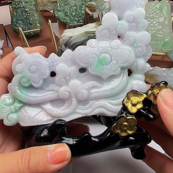 人***生翡翠未镶嵌吊坠(不含链)