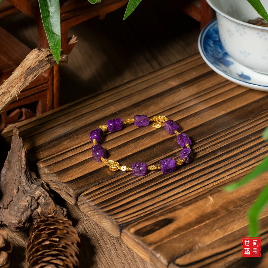 世间臻宝-无忧丨18K金高阶舒俱来貔貅阵手链/多样性发/P2697/均50