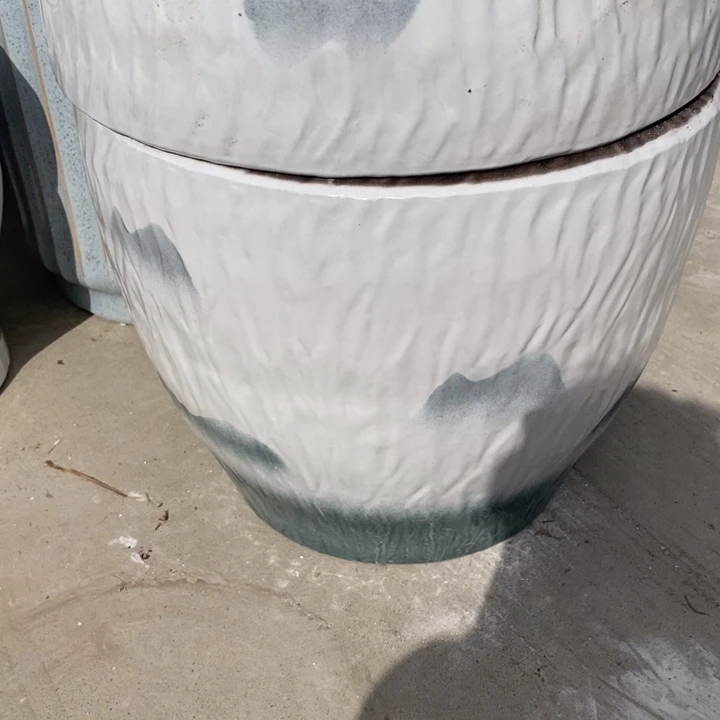 低腰树纹白山水特大号口48/40