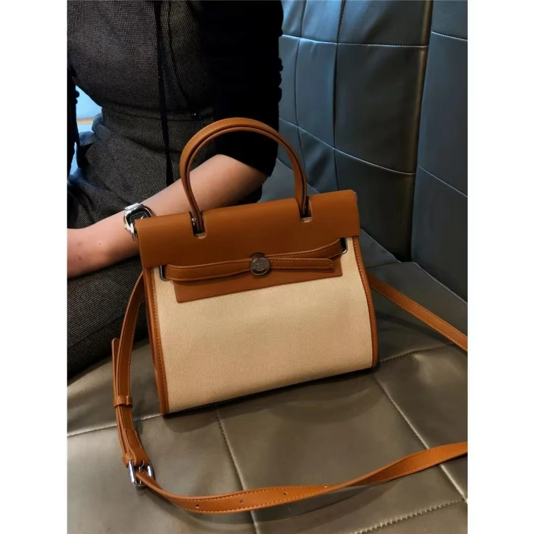 黄色-2025新款轻奢单肩手提斜跨包