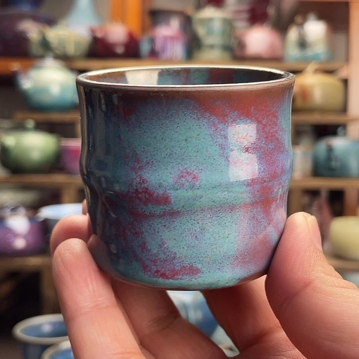 瓷杯子竹节主人杯