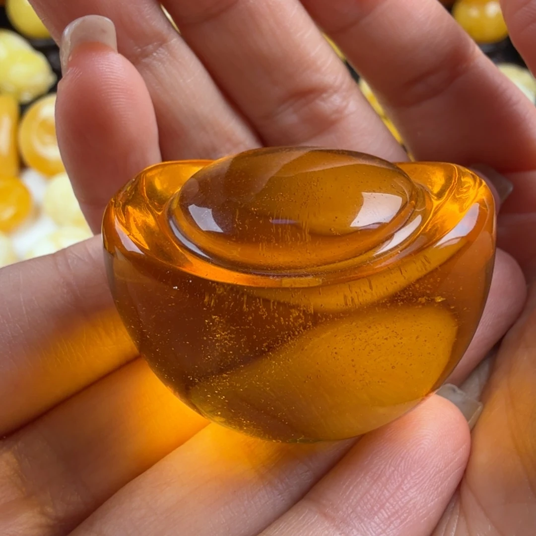 琥珀未镶嵌颈饰纯天然琥珀蜜蜡无优化