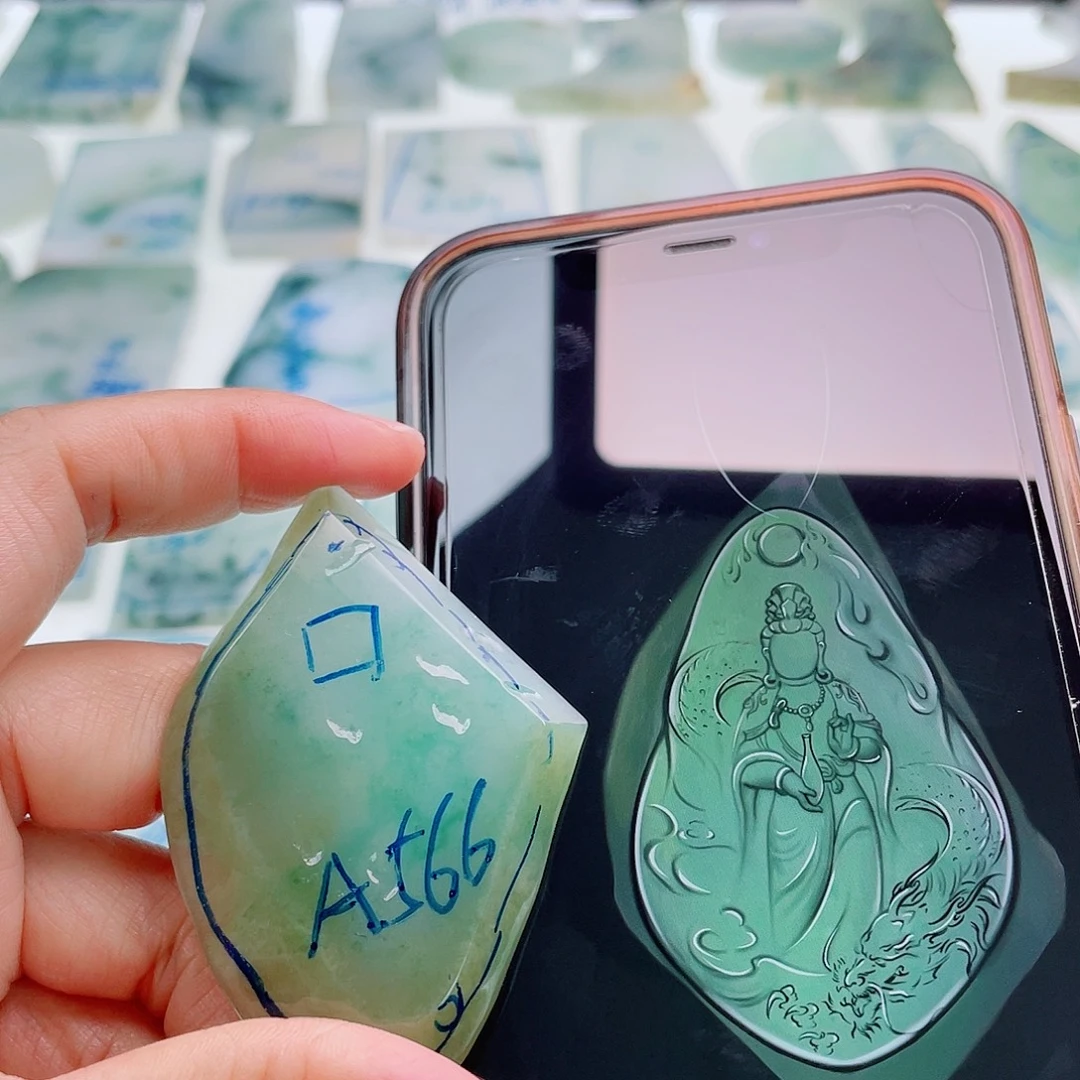 定制翡翠未镶嵌天然缅甸翡翠A货