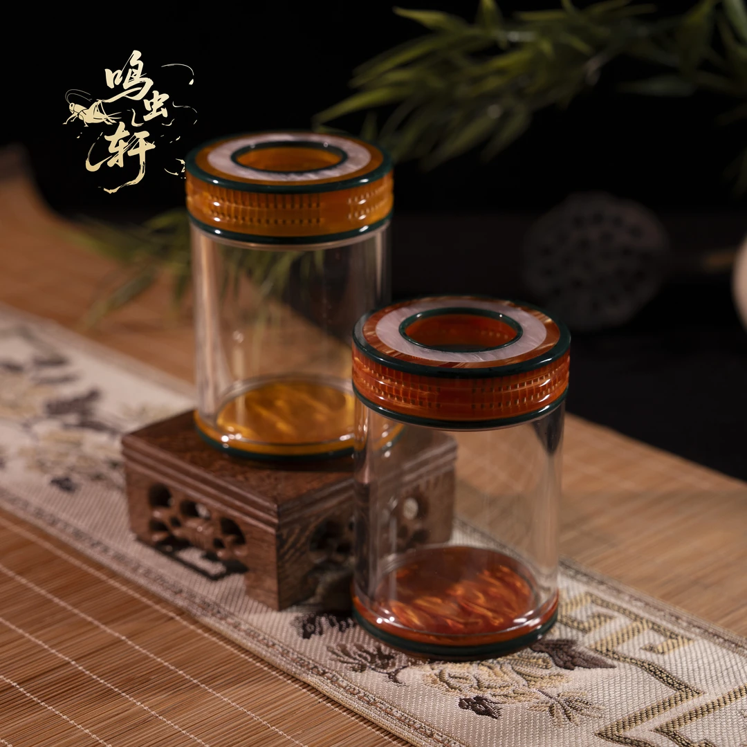 小田蝈蝈叫罐三彩蝈蝈罐65口径蝈蝈罐双窗竹丝蝈蝈叫罐独眼蝈蝈罐