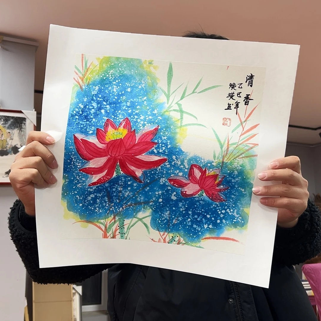 国画于焕瑛亲笔手绘