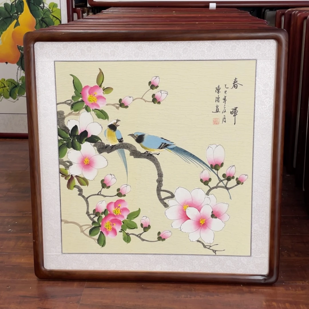国画带框尺寸63*63厘米