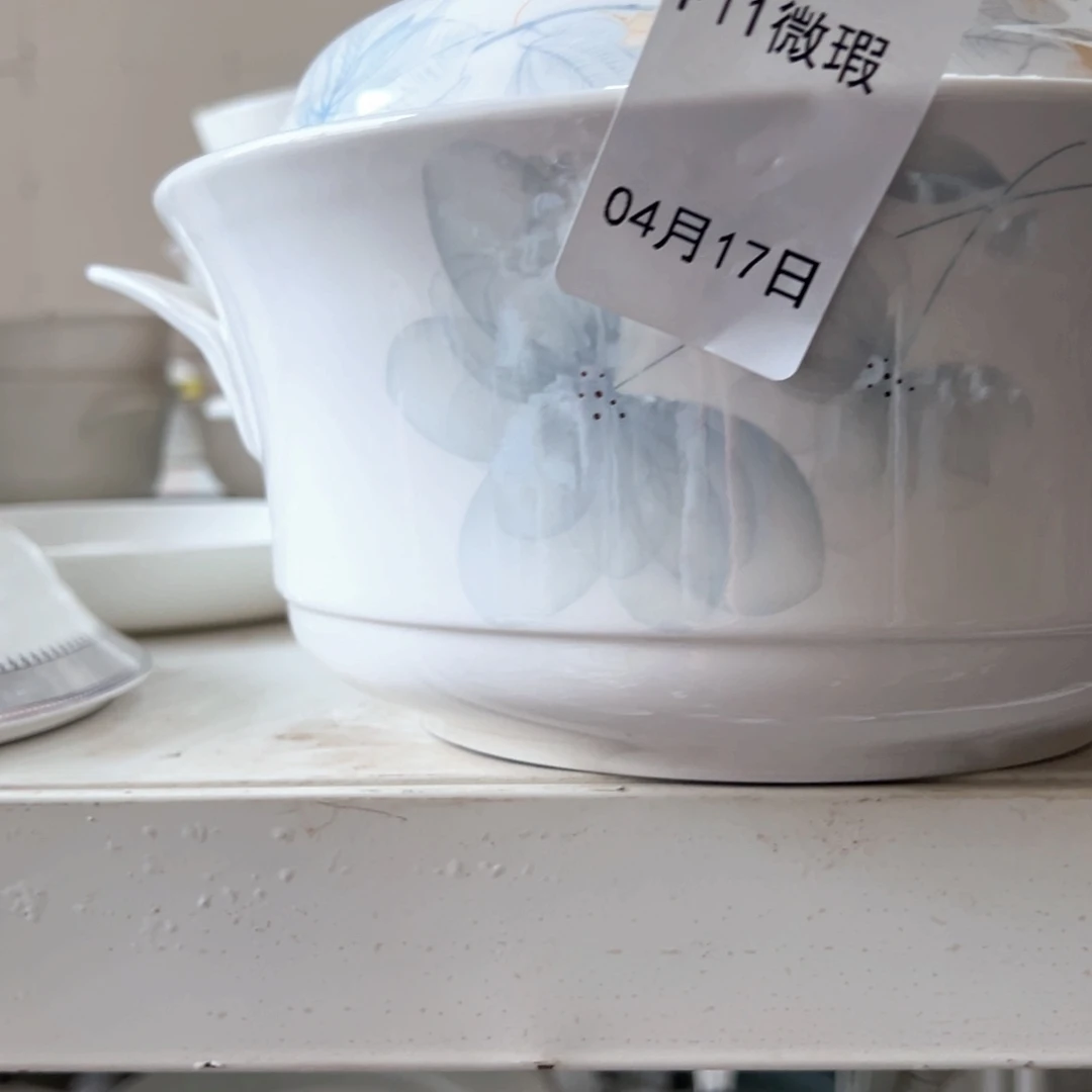 瓷P11蓝叶子汤煲1个