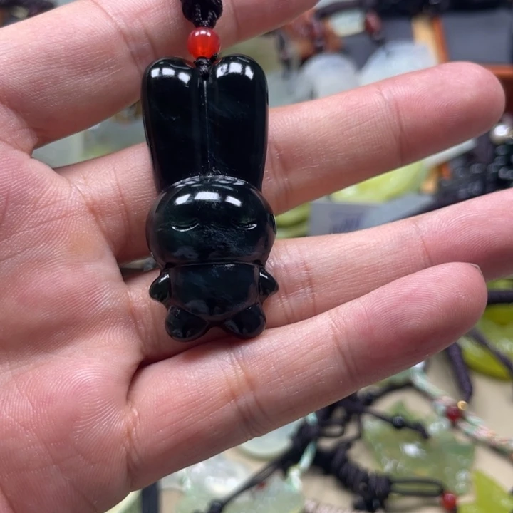 蛇纹石玉合金颈饰