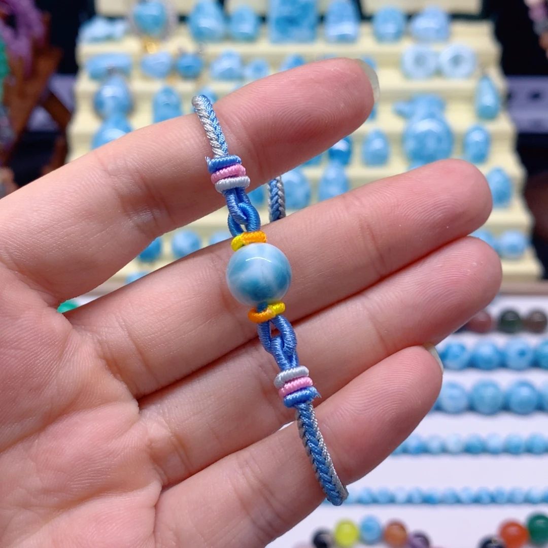 针钠钙石（海纹石）未镶嵌手链