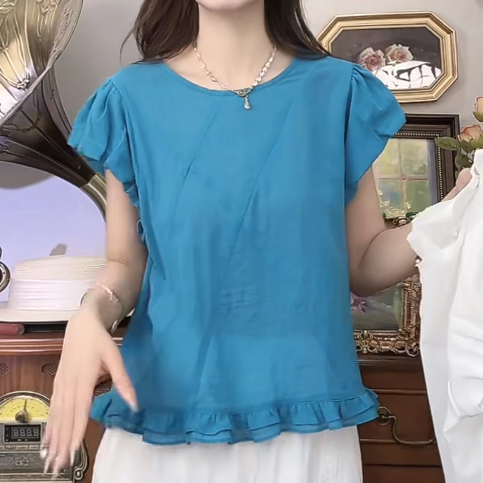 【620】气质夏季韩版法式衬衫女轻薄设计感洋气减龄小衫好看背心