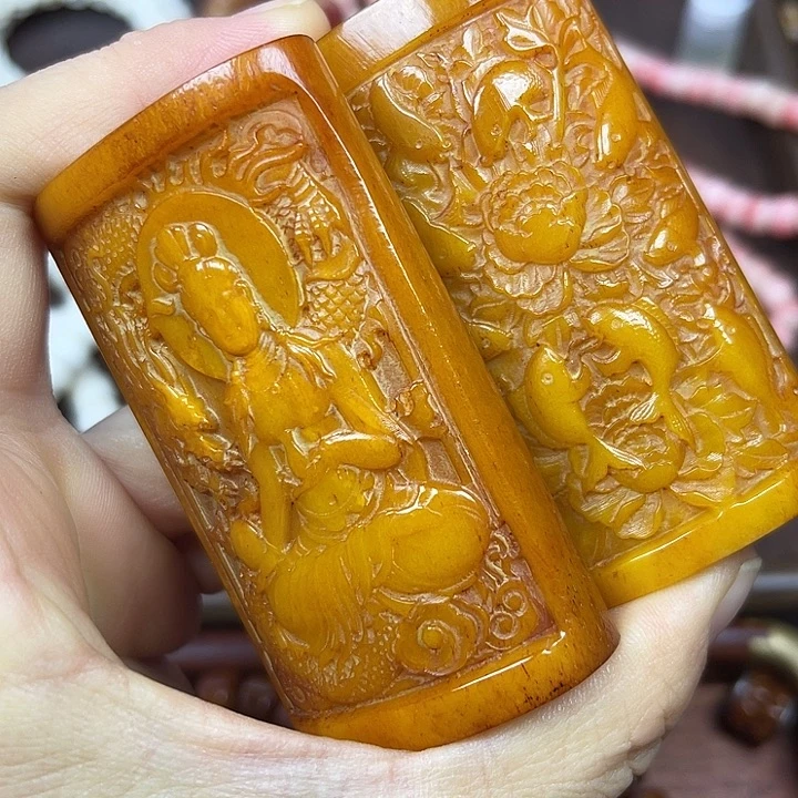 手串/手链驼骨两个手把件