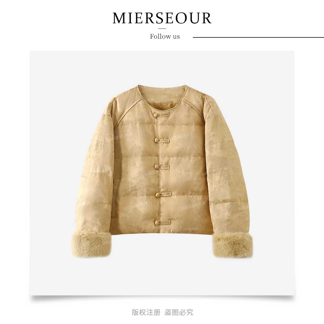 【镜头感满分】高工艺重工设计时尚羽绒服外套女12232