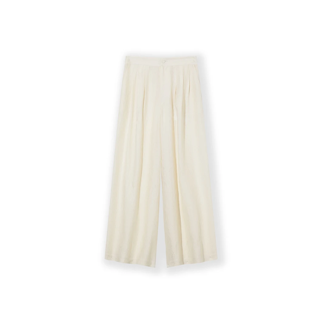 【冠乐绉】春夏百搭简约新中式直筒裤H25167