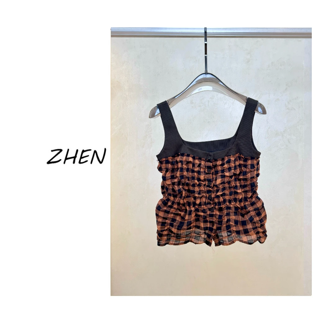 【ZHEN】25K00825 2025新款时尚气质修身显瘦小众设计背心