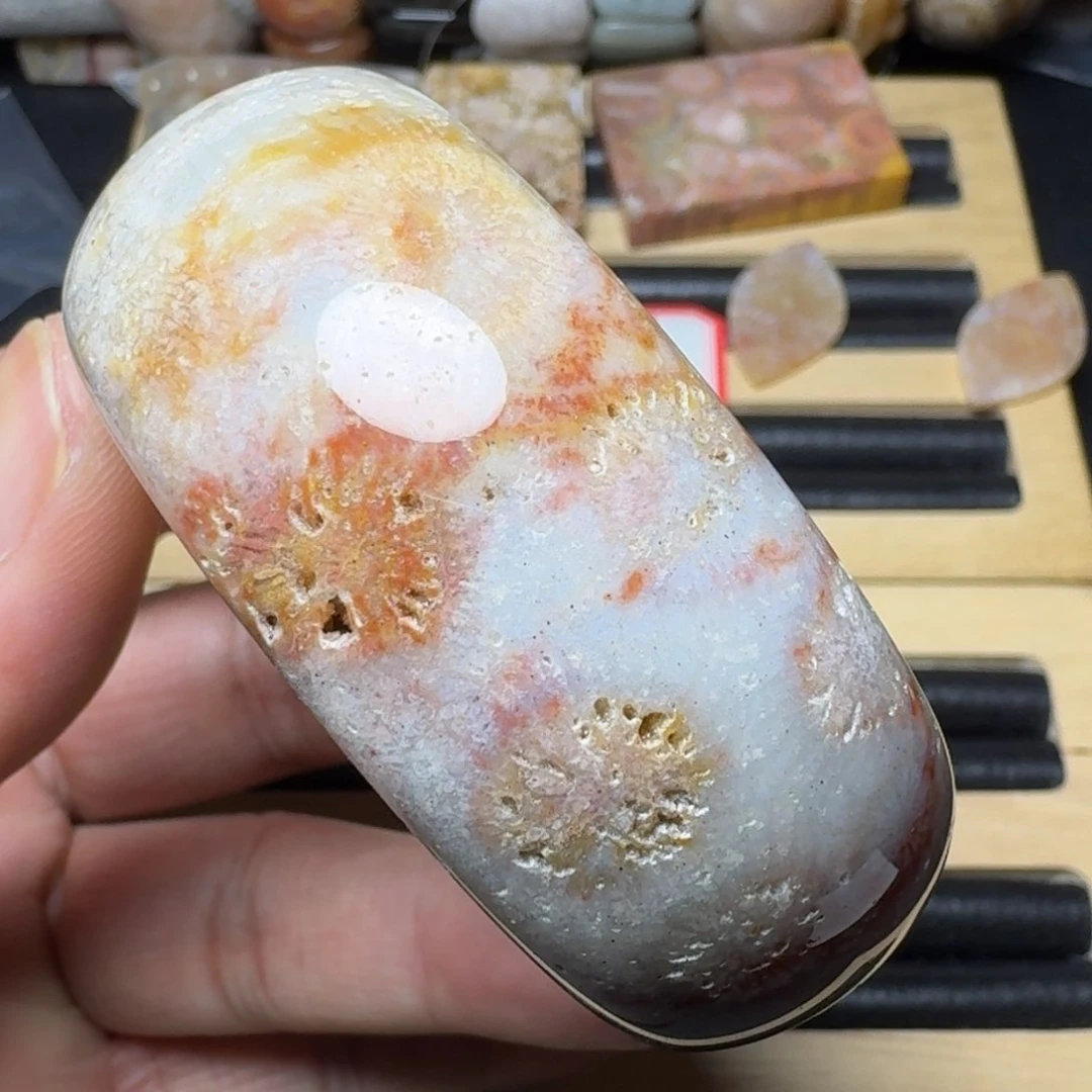 硅化玉纯天然有机玉石未镶嵌52.5圈口特价