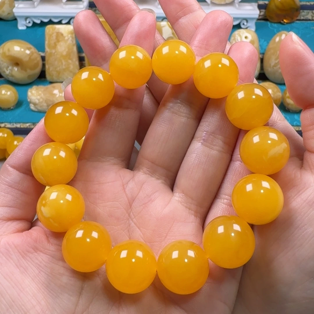 未镶嵌琥珀手链蜜蜡