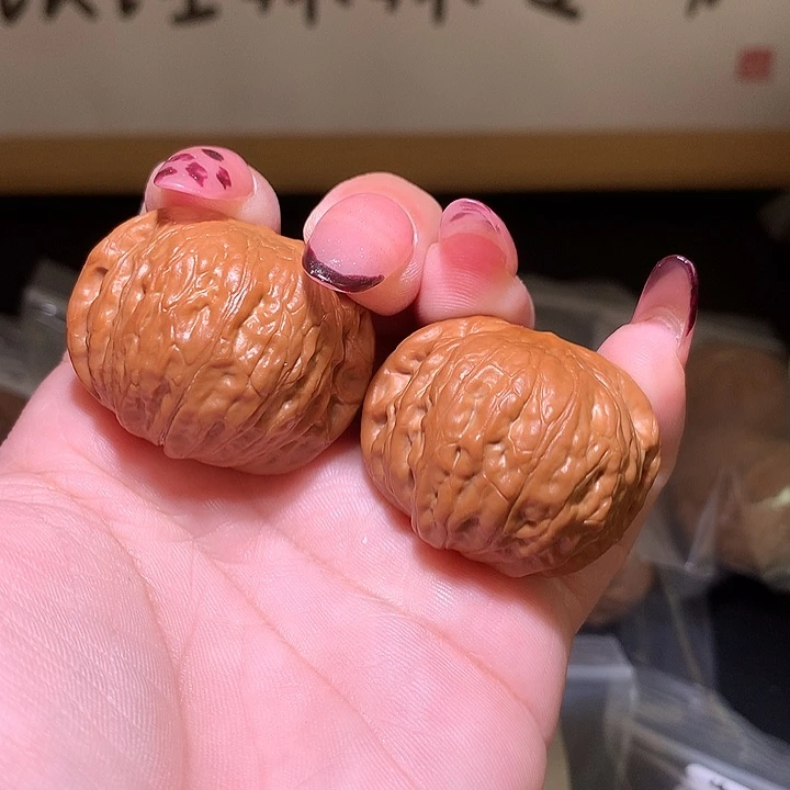 ༺***文玩核桃把件铁锤36➕