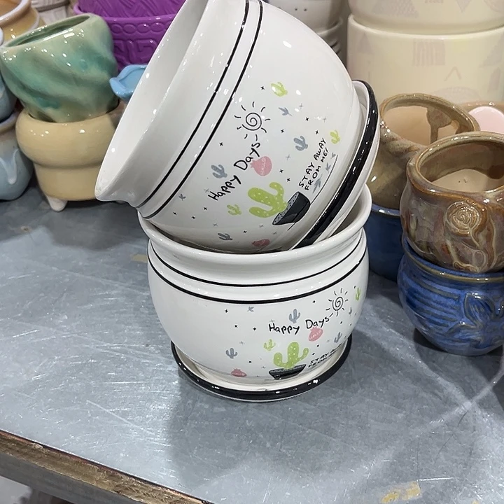 福利价陶瓷花盆全场10包邮