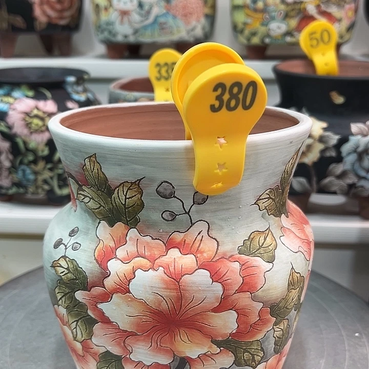 紫砂花盆水晶花盆380瑕疵