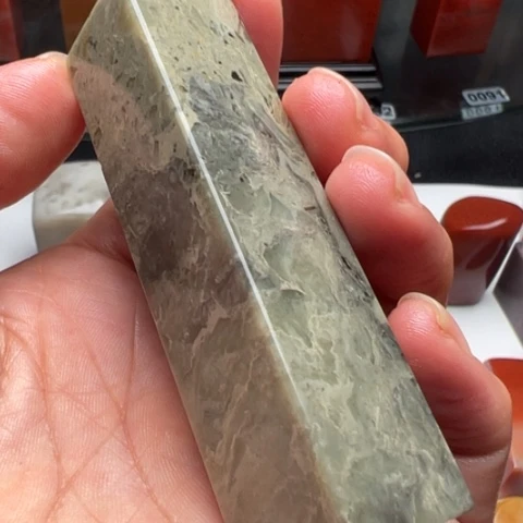 老挝石弥彩印石一方
