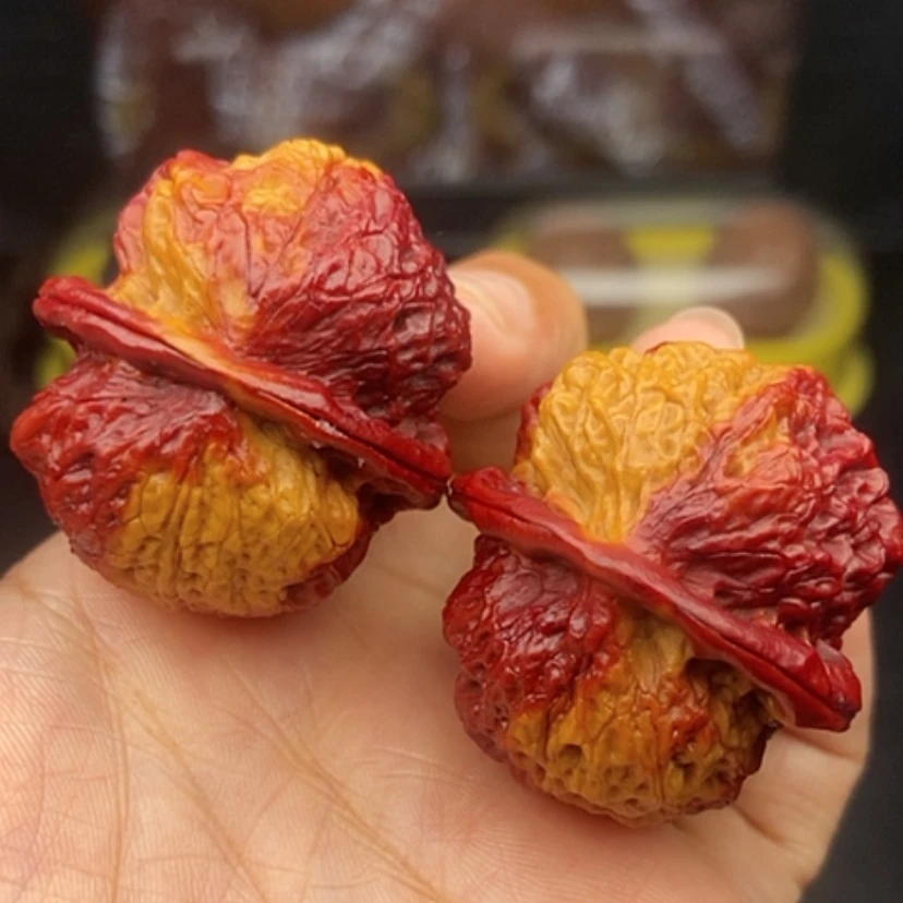 【闪购商品】文玩核桃吊坠38尺七彩饕餮金蟾