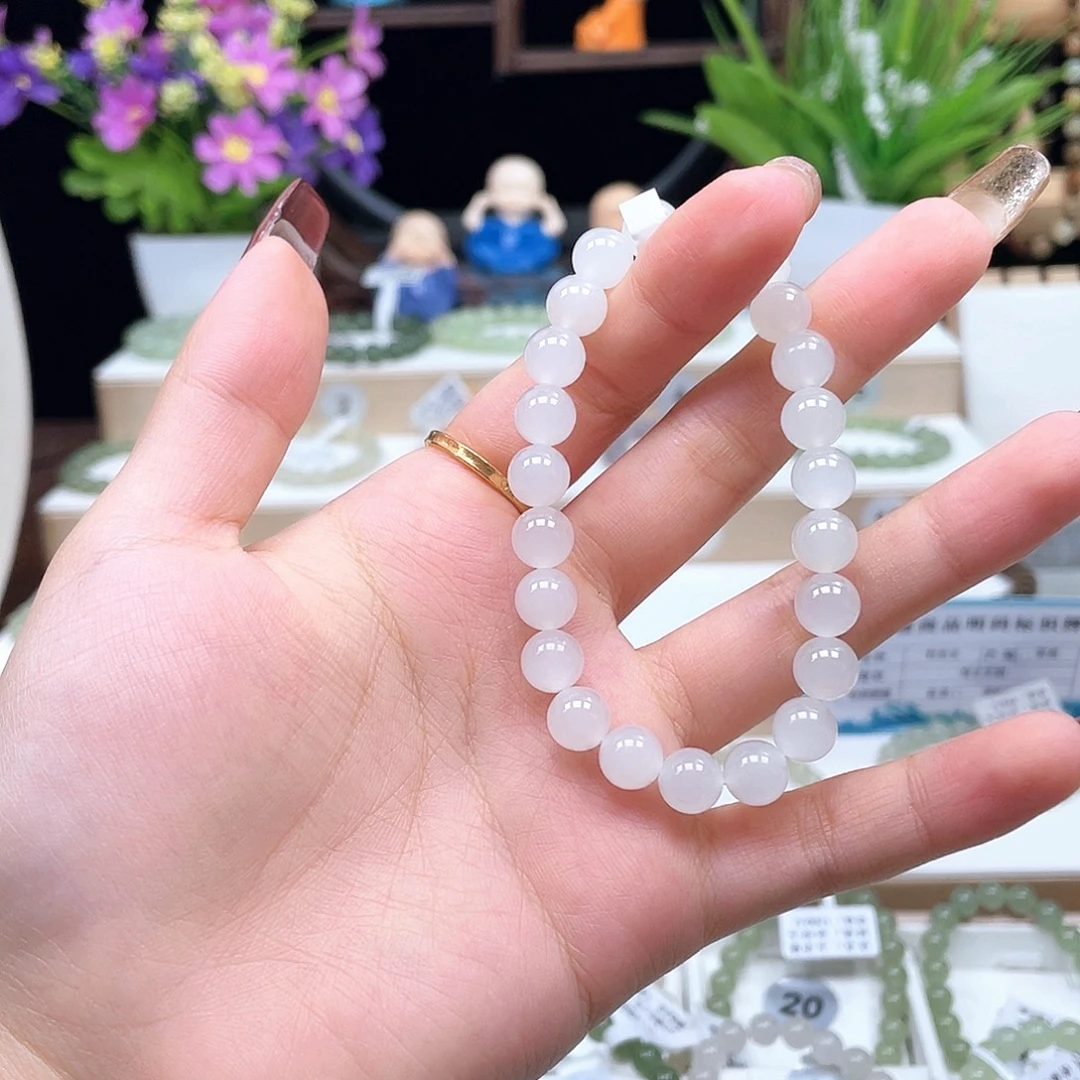 马***主和田玉未镶嵌手串