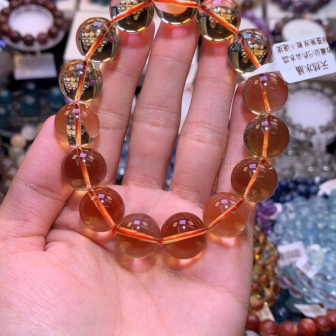 水晶手链未镶嵌黄水晶