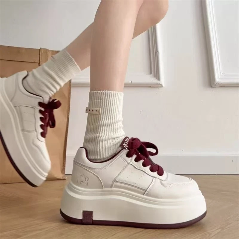 H-01断码女鞋时尚百搭加绒厚底女板鞋休闲女运动鞋小白鞋