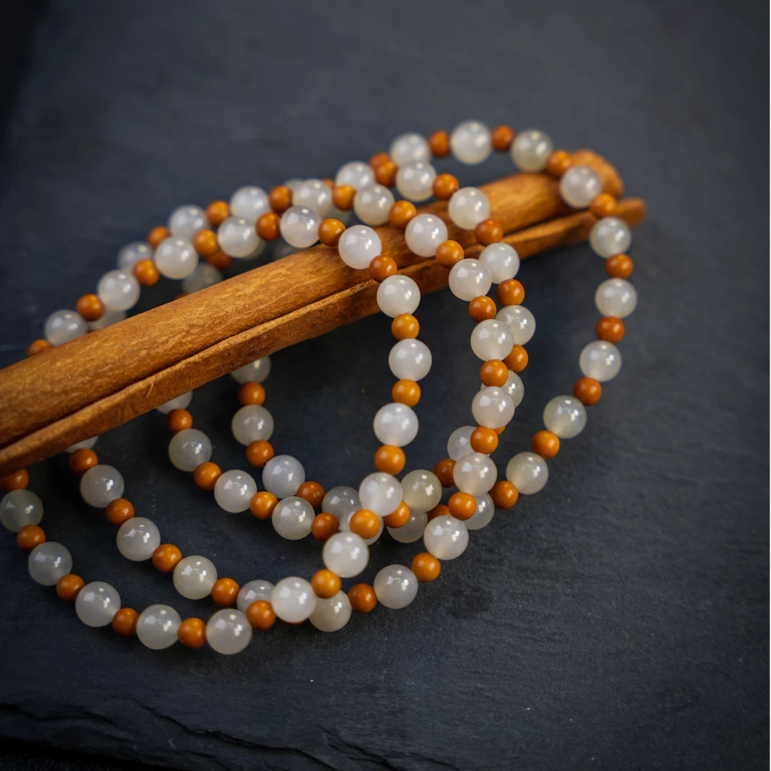 周小满得禅意天然和田玉时尚新国风精美原创手串（多样性发其一）