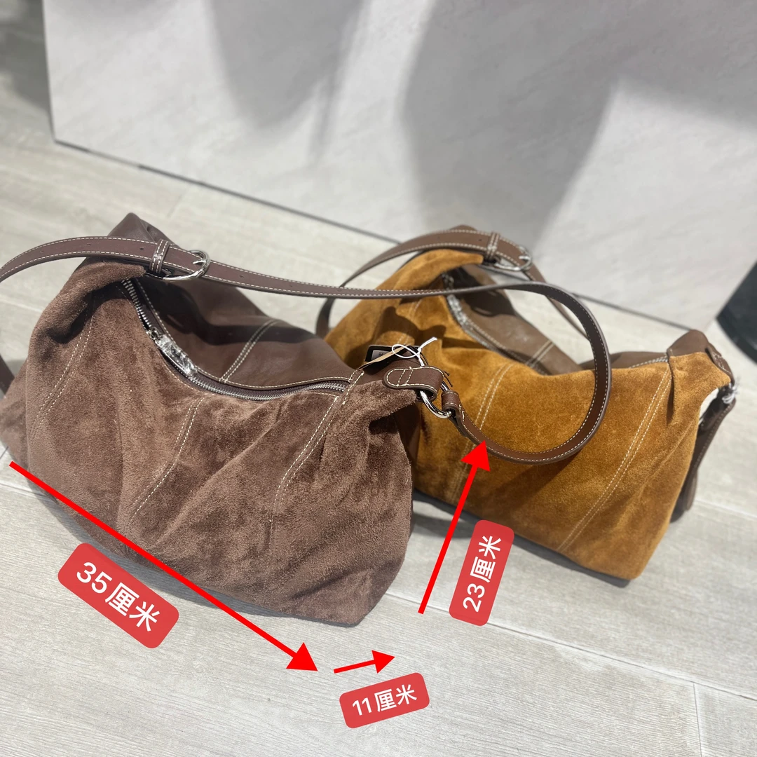 【铂金时袋】反绒牛皮女包磨砂皮休闲百搭秋冬新品