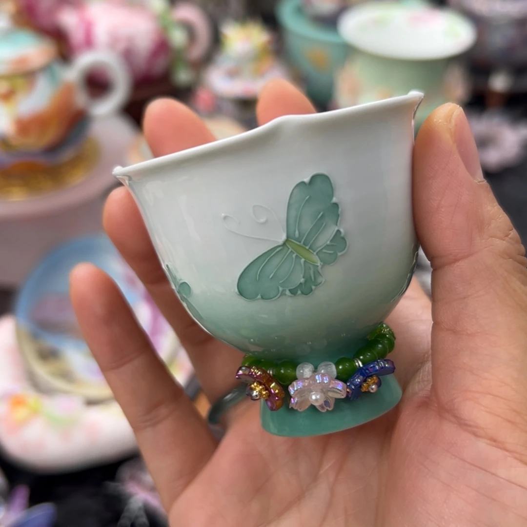 手绘杯带提溜123@