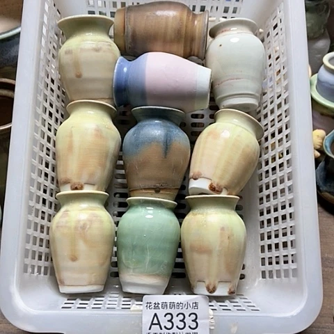 紫砂花盆333微瑕品口径2.5到3左右