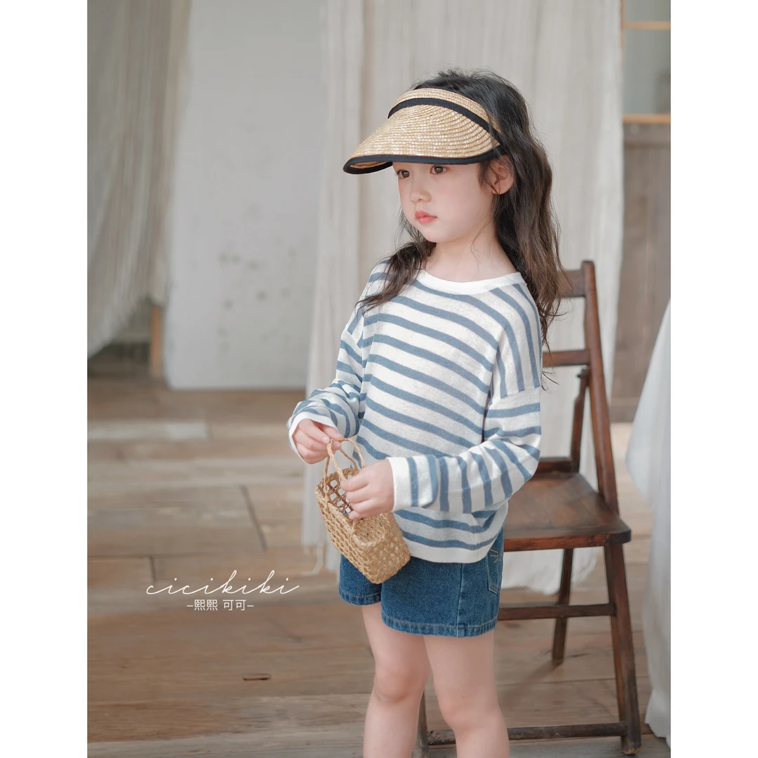 现货【海盐苏打】儿童童装亲子装夏季长袖针织上衣熙熙可可MY2408