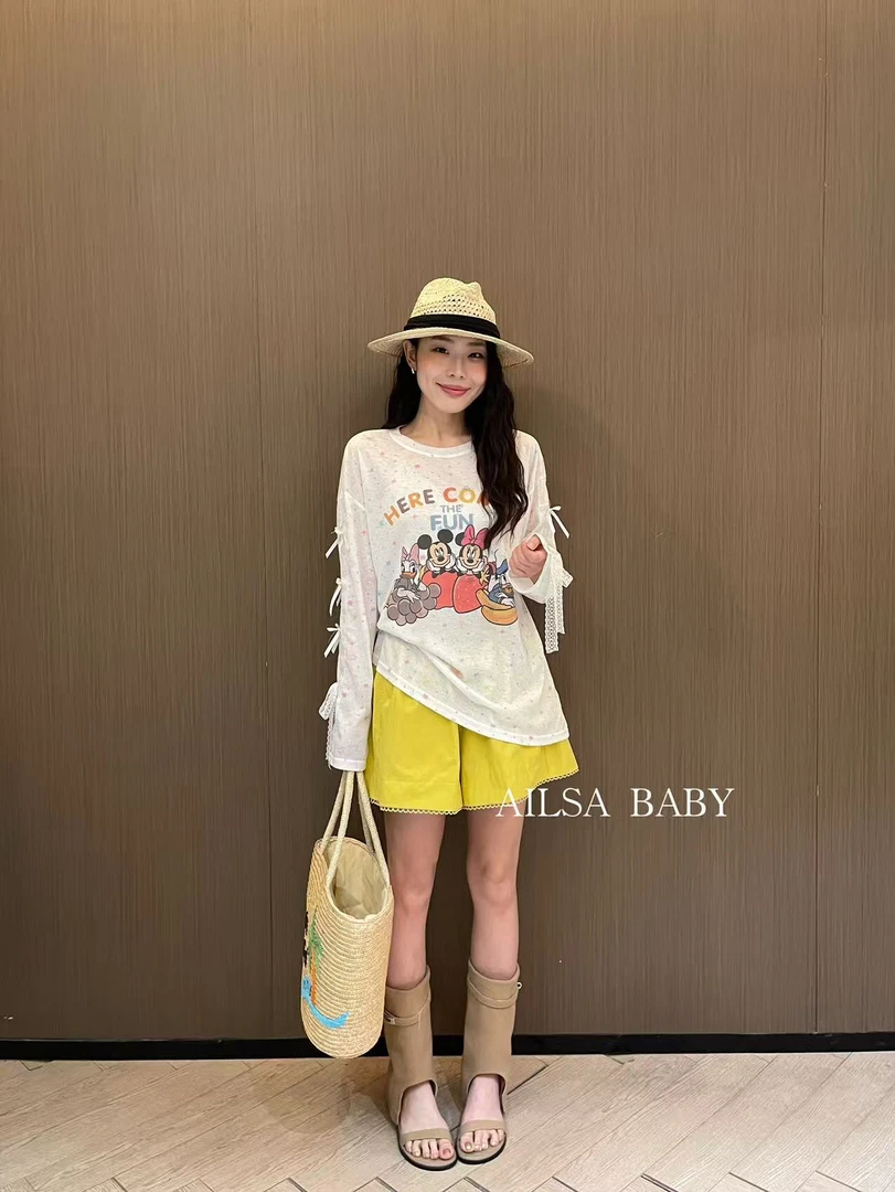 【AILSA BABY】欧货字母米奇图案防晒上衣/42601A