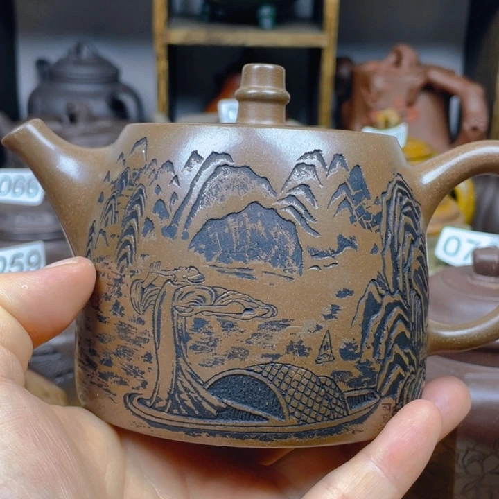 茶壶紫砂紫砂壶青段汉铎400cc