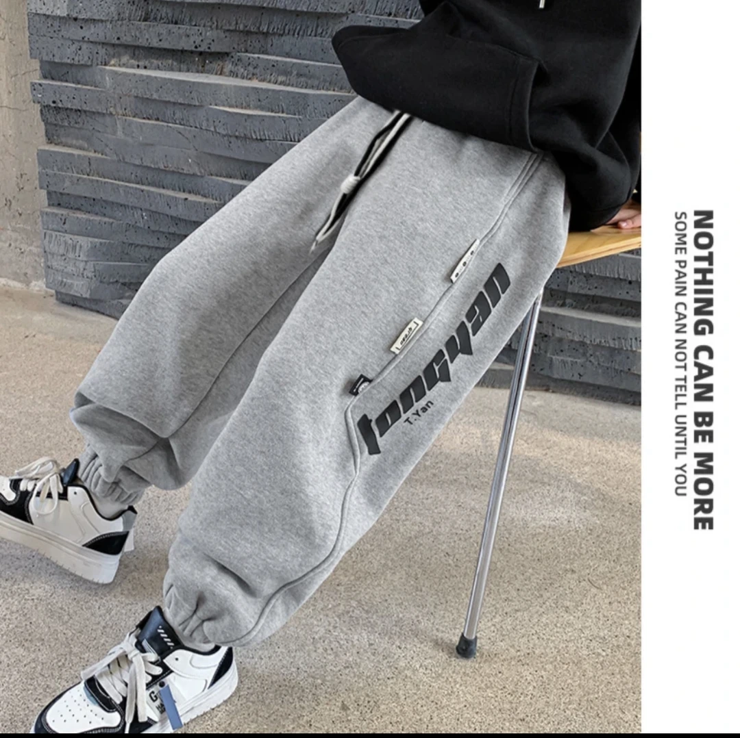 ZS-【风森KIDS】2002儿童男童女童运动裤宽松潮流时尚休闲裤子卫裤