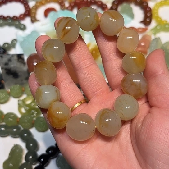 蛇纹石玉未镶嵌手串