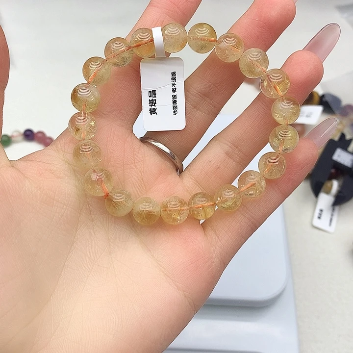 未镶嵌水晶手链黄塔晶