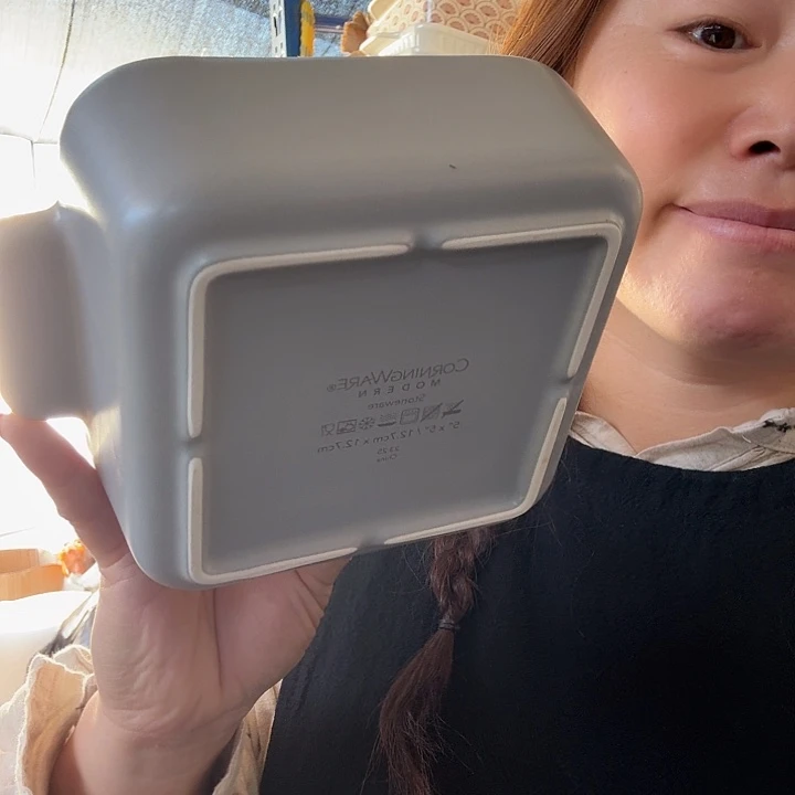 高级灰双耳小烤盘微瑕