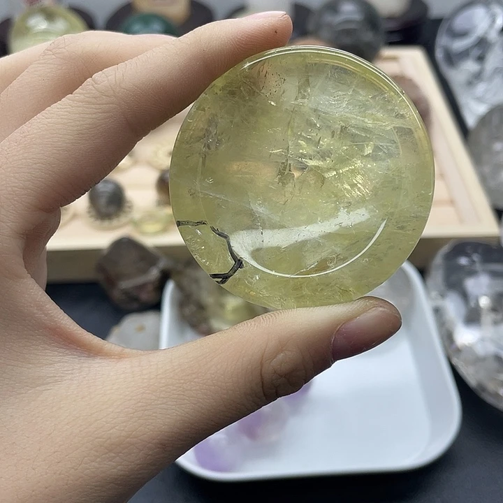 珠宝半成品发晶未镶嵌350水晶