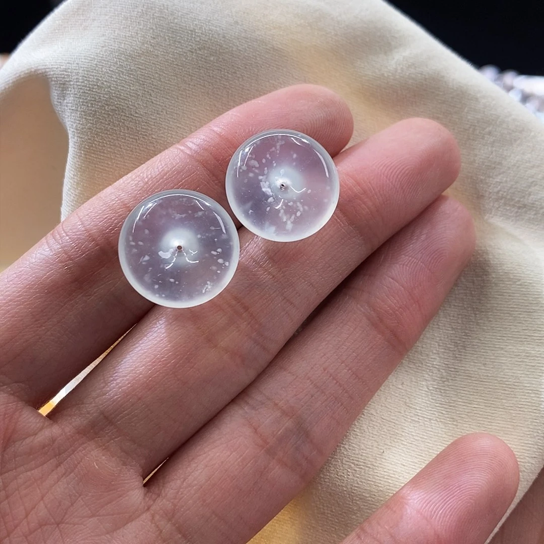 颈饰未镶嵌翡翠一对平安扣