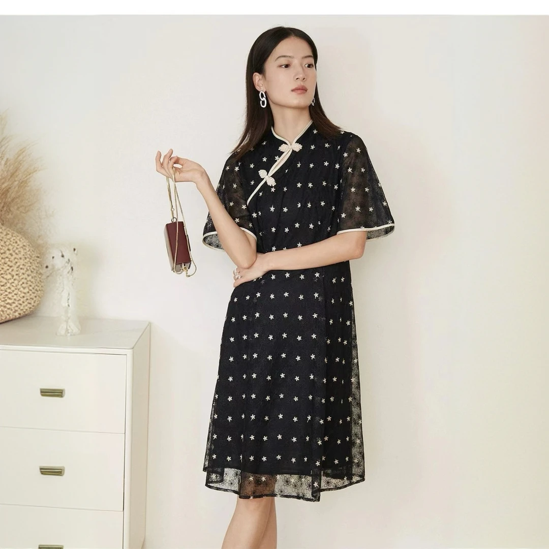 4562#【木兮兮专属】2025年夏季新款女气质显瘦百搭时尚连衣裙