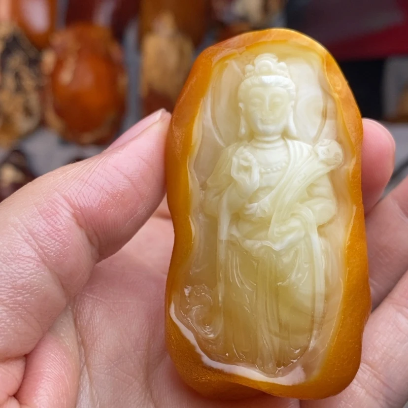 【闪购商品】定制琥珀裸石，。