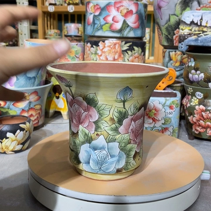 红陶景德镇艺术手绘作品