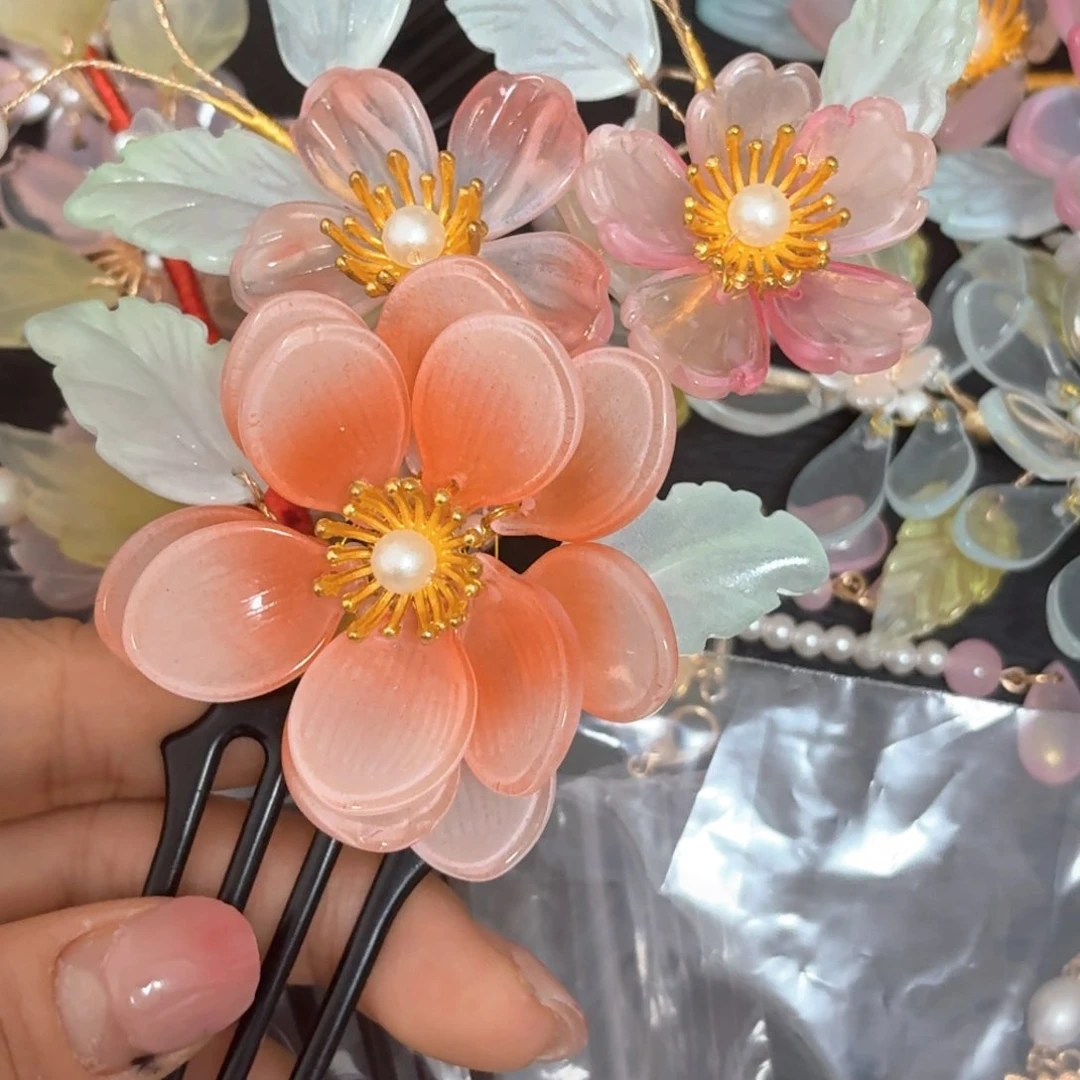 铁合金仿水晶古风琉璃发簪闪购
