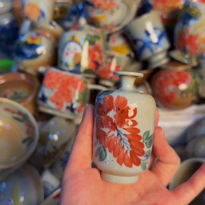 瓷片手工手绘陶瓷细微不一样